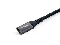 Equip 128370 USB-kabel 0,5 m USB 3.2 Gen 2 (3.1 Gen 2) USB C Zwart - thumbnail