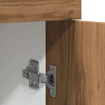 Onderkast met lade Lyon 80x46x81,5 cm bewerkt hout artisanaal eiken