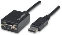 Techly 307582 Displayport Adapter Dp M naar VGA F, Zwart - thumbnail