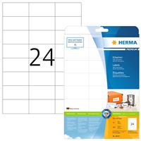 Etiket HERMA 8644 70x37mm premium wit 240stuks - thumbnail