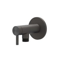 Hoekstopkraan IVY 1/2 3/8 RVS316 Geborsteld Carbon Black PVD - thumbnail