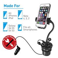 Macally MCup Power Autohouder Voor Bekerhouder + Lader Universeel - thumbnail