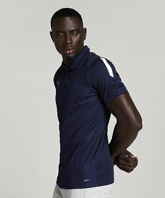 PUMA TeamLIGA Sideline Polo Donkerblauw Wit - thumbnail