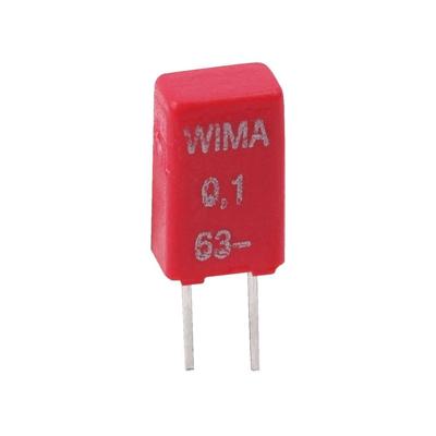 Wima 1 stuk(s) MKT-foliecondensator Radiaal bedraad 63 V/DC, 40 V/AC 10 % (l x b x h) 4.6 x 3.8 x 8.5 mm