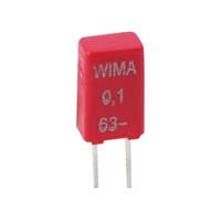 Wima 1 stuk(s) MKT-foliecondensator Radiaal bedraad 63 V/DC, 40 V/AC 10 % (l x b x h) 4.6 x 3.8 x 8.5 mm - thumbnail