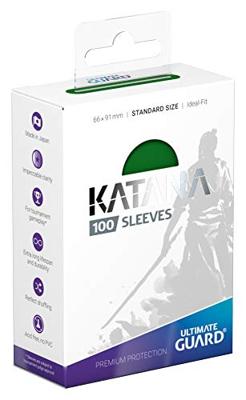 Ultimate Guard Katana Sleeves Standard Size (100) - Green