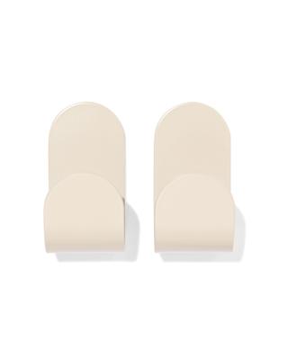 HEMA Plakhaken zand - 2 stuks (beige)