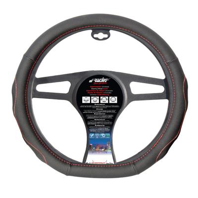 Simoni Racing Stuurwielhoes Compe Flat Bottom Zwart/Rood SRCVT46