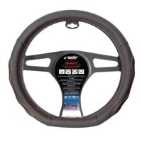 Simoni Racing Stuurwielhoes Compe Flat Bottom Zwart/Rood SRCVT46 - thumbnail