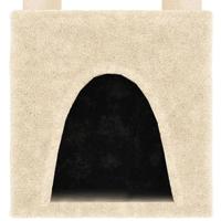 Kattenmeubel met sisal krabpalen 147 cm crmekleurig - thumbnail