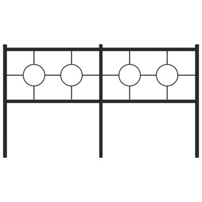 Hoofdbord 160 cm metaal zwart Hoofdbord 160 cm metaal zwart