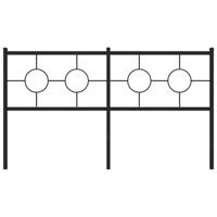 Hoofdbord 160 cm metaal zwart - thumbnail