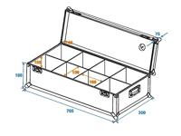 ROADINGER Flightcase 8x AKKU UP-4 - thumbnail