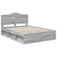 Bedframe Grijs Sonoma 140 x 190 cm Massief grenenhout - thumbnail