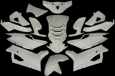 Plaatset 14-delig Edge voor Peugeot Speedfight 4 - glanzend wit