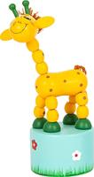Small Foot houten drukfiguur wilde dieren, set van 6 - thumbnail