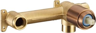 Saqu Eurotrend 2-gats inbouw wastafelmengkraan inclusief inbouwdeel geborsteld koper