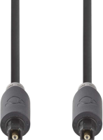 Nedis Optische Audiokabel | TosLink Male naar TosLink Male | 2 m | 1 stuks - CABW25000AT20 CABW25000AT20 - thumbnail