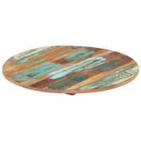 VidaXL Tafelblad rond 15-16 mm 50 cm massief gerecycled hout - thumbnail