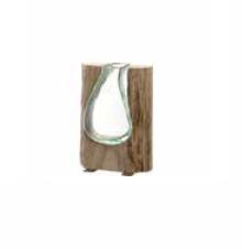 Leonardo Casolare Vaas met hout 20 cm Leonardo Casolare Vaas met hout 20 cm