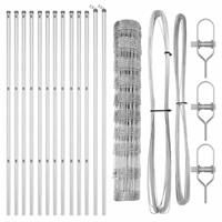 Weidehekwerk Zilver 25 x 1 m Gegalvaniseerd staal - thumbnail