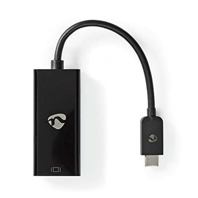 USB-Adapter | USB 3.2 Gen 1 | USB-C Male | Mini DisplayPort Female | 0.2 m | Rond | Vernikkeld | PVC | Zwart USB-Adapter | USB 3.2 Gen 1 | USB-C Male | Mini DisplayPort Female | 0.2 m | Rond | Vernikkeld | PVC | Zwart