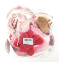 Trudi Knuffelhond in tas 20 cm roze - thumbnail