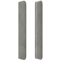 Hoofdbord LED 93x16x78/88 cm fluweel lichtgrijs - thumbnail