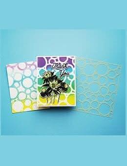 Ranger Ink Ranger • simon hurley create. layering stencils warped circles