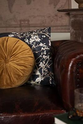 Clayre & Eef Sierkussen 45x45 cm Zwart Roze Synthetisch Vierkant