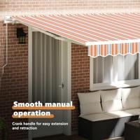 VidaXL Inklapbaar zonnescherm multikleur 400 × 300 cm - thumbnail