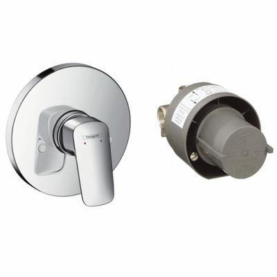 Hansgrohe Logis douchemengkraan complete set afbouwdeel, chroom