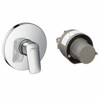 Hansgrohe Logis douchemengkraan complete set afbouwdeel, chroom - thumbnail