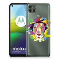 Motorola Moto G9 Power Telefoonhoesje met Naam Lion Color - thumbnail