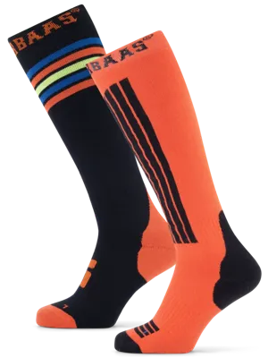 Poederbaas Striped Ski Sokken 2-pack