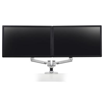 Ergotron LX Dual Arm Side by Side Desk Mount Monitor-tafelbeugel Aantal monteerbare displays: 2 Display(s) 38,1 cm (15) - 68,6 cm (27) Aluminium In hoogte