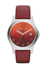 Horlogeband Marc by Marc Jacobs MBM1319 Onderliggend Leder Rood 18mm