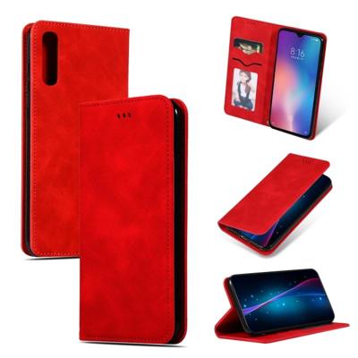 Retro huid voelen Business magnetische horizontale Flip lederen case voor Xiaomi 9 SE (rood) Retro huid voelen Business magnetische horizontale Flip lederen case voor Xiaomi 9 SE (rood)