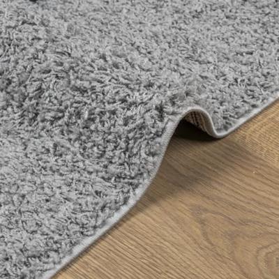 VidaXL Vloerkleed pamplona shaggy hoogpolig modern 80x250 cm grijs