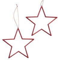 Boltze Home Kersthanger ster 2 dlg. 12x12cm - thumbnail