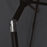 VidaXL Parasol met metalen paal 300 cm zwart - thumbnail