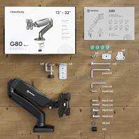 ONKRON G80 81,3 cm (32") Bureau Zwart - thumbnail