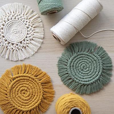 Vaessen Creative • macramé touw 3mmx100m okergeel