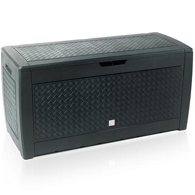 Prosperplast Opbergbox tuin 310 L (Vlechtwerk, Antraciet, 1,19 x 0,6 x 0,48 m) Prosperplast Opbergbox tuin 310 L (Vlechtwerk, Antraciet, 1,19 x 0,6 x 0,48 m)