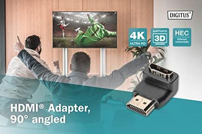 Digitus AK-330502-000-S HDMI Adapter [1x HDMI-stekker - 1x HDMI-bus] Zwart