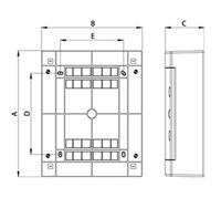 Intratec MKCAGH8-T MKCAGH8-T Distributiekast Inhoud: 1 stuk(s) - thumbnail