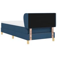 Boxspringbed met matras stof blauw 80x200 cm - thumbnail