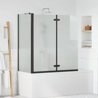 VidaXL Douche omhulsel zwart 120 x 68 x 130 cm esg-glas en aluminium - thumbnail