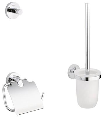 Grohe Essentials toilet accessoires 3-delig chroom Grohe Essentials toilet accessoires 3-delig chroom