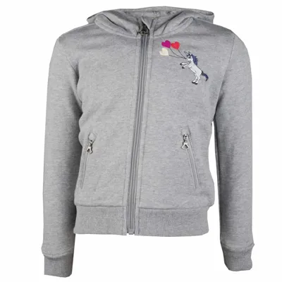 Elt Coco kinder sweatvest grijs maat:116 Elt Coco kinder sweatvest grijs maat:116